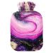 Marble Hot Water Bottle with Cover Hot Water Bottles for Pain Relief Hand Feet Warmer Hot Pack for Pregnant Women 1L