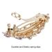 4 Pack Floral Butterfly Rhinestone Hair Clips - Sparkly Gems Metal Snap Barrettes for Women and Girls - Buy Online on GoSupps.com