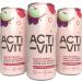 Acti-Vit Sparkling Vitamin Water Cans | B Vitamins B5 B6 B9 B12, Vitamin C, D, Zinc & Magnesium | Zero Sugar | 12x 330ml | Blackcurrant Apple & Raspberry Flavor - Buy Online on GoSupps.com
