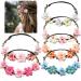 Flower crown headband flower wreath bride flower wreath hair band for bride wedding bridesmaid accessorries hair hair maturity women and girls for travel photography festival wedding and party 6 PCs