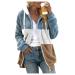 Hanxiulin plush jacket oversize warm lined fleecemantel hiking jacket women windproof coat thick light outdoor lined cardigar fleece jacket xl khaki