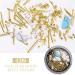 FEIlei Star Moon Nail Charms Metal Rivet Nail Rhinestones for DIY Nail Art Decorations - Buy Online on GoSupps.com