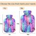 Buy Naanle Hot Water Bottle with Cover - BOHO Transparent 1L for Pain Relief & Warmth | Ideal for Back Neck Hand & Foot Therapy - Buy Online on GoSupps.com