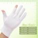 4 Pairs Cotton Moisturizing Touchscreen Gloves for Dry Hands & Eczema - Overnight Spa Treatment & Lotion Use - 100% White Cotton - Buy Online on GoSupps.com