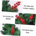 ABOOFAN 30 Pcs Christmas Red Fruit Decoration Artificial Berry Branches Berry Fruit Picks Artificial Berries Branches Christmas Berry Decorations Wedding Foam Banquet Artificial Flower - Buy Online on GoSupps.com