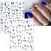 JMEOWIO 9 Sheets Spring Flower Nail Art Stickers Decals Self-Adhesive Floral Summer Nail Supplies Nail Art Design Decoration Accessories - Buy Online on GoSupps.com