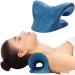 Naked tendon to relieve neck pain neck and shoulder relaxation tensioner cervical-neck traction device for relieving temporal joint pain for the cervical spine (dark blue)