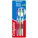 Colgate Extra Clean Medium Toothbrush (Assorted) with a Cleaning Tip that Reaches and Cleans Back Teeth (Pack of 3)