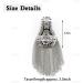 AUEAR Silver Tassel Fringe Shoulder Epaulets for Jackets - Style B | 1 Pair Shoulder Pads Blazer Decoration - Buy Online on GoSupps.com