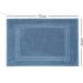 Buy Maurahome 2-Pack Blue Terry Bath Mats - 100% Cotton Slip-Resistant Quick-Drying Bathroom Rugs (50x70cm) - International Shipping Available - Buy Online on GoSupps.com