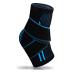 U-pick Relief Ankle Brace for Plantar Fasciitis, Compression Sleeve for Heel Spur Achilles Tendonitis Sprained Ankle, Protection Sports Ankle Brace for Basketball, Volleyball, Running - Single Black-Single
