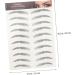Mipcase 36 Pcs Eyebrow Stickers Waterproof Makeup Eyebrows Temporary Brow Tattoos Black Eyebrow Pretty 4d - Buy Online on GoSupps.com