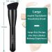 Foundation Brush Flat Top Kabuki Foundation Brush for Liquid Makeup Cream Powder Travel Size Face Foundation Blending Makeup Brushes (large) L black - Buy Online on GoSupps.com