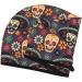 Skulls and Flowers Hair Towel Wrap - Quick Drying Turban for Effortless Hair Care - Buy Online on GoSupps.com