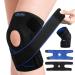 TISMOD Knee Brace with Patella Gel Pad & Side Stabilizers for Men/Women  Adjustable Knee Support for Meniscus Tear  Arthritis  Joint Pain Injury Recovery S/M Blue&Black