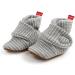 TMEOG Baby Booties Slippers | Infant Boots for Boys & Girls | Winter Sock Crib Shoes | 0-18 Months | M Light Grey - Buy Online on GoSupps.com