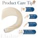 Elailite Tape Extensions - 20Pcs Invisible Real Human Hair Extensions - 30cm 20g #70 Bleached White - Buy Online on GoSupps.com