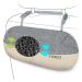 FRiEQ Car Air Freshener, 100% Activated Bamboo Charcoal Air Purifying Bag | Lasts 365+ Days | Fragrance-Free Deodorizer - Absorb Smoke Smell and Bad Odors Grey and Beige