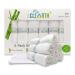 ACLEARTH (White Bamboo Wash Cloths (6 pc) Bamboo Face Cloth - 25 x 25cm Soft Face Wash Cloth Flannels for Washing Face Skin Sensitive Makeup Removal Premium Adult Body Babies Kids Baby Gift
