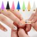 21 Pcs Wax Replacement Head Tips Wax Tip Rhinestone Tool Colourful Nail Rhinestones Picker for Nail Dotting Pen to Pick Up Nail Gem Jewelry Replacement Wax Head Accessories(7 Colors)