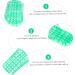 MAGICLULU 2 Pairs Slippers Quick Drying Shower Slippers Green Home Indoor Slippers Non Dorm Shoes Gym Foot Spa Soak Tub Shower Footware Massaging Travel Pvc Household Plastic Barrel 28x10.3cm 11x5pcs Greenx5pcs - Buy Online on GoSupps.com