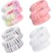 4 pair of spa wrench washbobs microfiber facial wash bracelets absorbent wrist welding tape for women prevents the spilling of liquid (enchanting colors classic style) enchanting colors 1 piece (1 Pack)