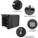 Durable Double Door Dog Crate Cover for Large Pets | Universal Fit for 24-48 inch Wire Crate | Black | 48L x 30W x 33H - Buy Online on GoSupps.com
