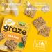 Graze Protein Oat Bars Healthy Snacks Whole Grain Oats Natural Flavours High Fibre Less Sugar (16 Snacks 4 Packs of 4 x 30g) - Buy Online on GoSupps.com