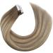 Moresoo 18 Inch Tape in Hair Extensions Light Brown Platinum Blonde 20Pcs/50g Remy Human Hair #8/22/8 - Buy Online on GoSupps.com