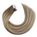 Buy Moresoo Tape-In Extensions - Real Hair Light Brown #8/22/8 50cm 20 Pieces - Invisible Hair Extensions for a Natural Look - Buy Online on GoSupps.com