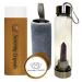 Serenity Crystals Infused Water Bottle (Stainless Steel Amethyst Wand)