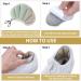 Sibba Foot Cushions for Loose Shoes - Self-Adhesive Insole Pillows for High Heels Midfoot Support & Toe Protection - 4 Pair Set (2 Black & 2 Skin-Colored) - Comfort Heel Cushions for Women - Buy Online on GoSupps.com