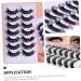FRCOLOR 7 Pairs Fake Eyelashes False Lashes Cosmetic Lashes Women Lashes with Color Colored Lashes False Lash Extensions Individual Lashes Curl Lash Clusters Chemical Fiber Extend Cosplay - Buy Online on GoSupps.com