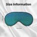 Blue Fish Scale Print Sleep Eye Mask Soft Adjustable Blackout Silk Blindfold for Men & Women - Buy Online on GoSupps.com