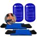 Gel Ice Pack for Injuries | 2 Reusable Gel Packs + 2 Adjustable Wraps - Hot & Cold Compress Flexible Soft Gel Ice Packs for Shoulder, Elbow, Back, Hip, Knee Pain Relief Therapy for Swelling & Bruising