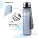 Refyll Sport Drinking Bottle with Fruit Container | BPA-Free Tritan Water Bottle for Sports Fitness School & Office (1L Gray) - Buy Online on GoSupps.com