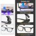 ENSARJOE Blue Light Blocking Glasses 4 Pack - Square Nerd Eyeglasses Anti Blue Ray for Computer Gaming - 8082 Black Pink Transparent Leopard - Buy Online on GoSupps.com