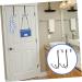 PLAFOPE 4 Pcs Hangers Black Coat Rack Towel Hook Hats Robes Mounted Clothing Rack Hanger Hook Door Hook Iron - Buy Online on GoSupps.com