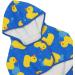 Super Absorbent Dog Bathrobe with Hood for All Breeds XXL Blue Rubber Ducks - Buy Online on GoSupps.com