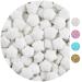 EinsSein 0 5kg Chocolate Stars sweets white glossy chocolate dragees - favours for christmas baptism christening baby shower wedding - alternative for sugared almonds and chocolate hearts - perfect