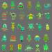 Ooopsiun Luminous Robot Temporary Tattoos for Boys- 90 Styles Glow in The Dark  Robot Birthday Party Decorations Supplies Favors for Kids Boys