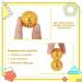 Fingertoys 8-Piece Magnetic Massage Balls Set - Acupuncture & Yoga Massage Balls (32mm) - Silver & Golden for Muscle Relief - Buy Online on GoSupps.com