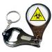 BadgeBeast.co.uk Biohazard - Key Ring Bottle Opener and Nail Clipper