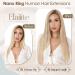 Elailite Nano Ring Hair Extensions Blonde Real Human Hair 50 Strands 50g Cold Fusion With Nano Beads Remy Hair Straight (#60 Platinum Blonde 16 Inch) 16 Inch (NANO) #60 Platinum Blonde - Buy Online on GoSupps.com