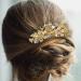 Wedding Bridal Hair Combs Vintage Imitation Crystal Hairpins Prom Jewelry Gold Silver Flower Pattern Hair Accessories Pins Women Silver - Buy Online on GoSupps.com