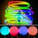 2 LED POI Juggling Balls Set - Rainbow Colors & Strobe Effect | Circus Toy for Adults & Kids | International Shipping - Buy Online on GoSupps.com
