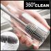2Pcs Bottle Brush Long Handle Silicone Water Bottle Brush Cleaner Cup Washing Cleaner with Hanging Hole Flexible Bendable Brushes for Glass Plastic Water Bottles Household Clean - Buy Online on GoSupps.com