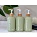 OLLIES Refillable Shampoo and Conditioner Bottles - Set of 3 | Stylish Label | 17oz | Shower Soap Dispenser - Buy Online on GoSupps.com
