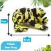 Zappi Co 100% Recycled Plush Poison Dart Frog Yellow/Black Toy - 15cm Eco-Friendly Stuffed Animal for Newborns - Buy Online on GoSupps.com