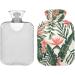 Naanle Tropical Flower Palm Hot Water Bottle 2L - Ideal for Menstrual Cramps Pain Relief & Heat Therapy - Buy Online on GoSupps.com